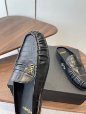 YSL 26S LOAFER MULES IN BLACK CALFSKIN
