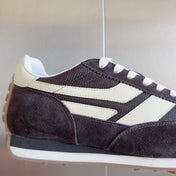 TOM FORD 26S SNEAKERS IN DARK BROWN SUEDE