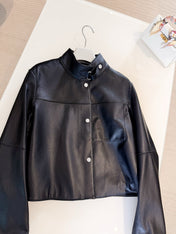 HERMES 25S STAND-COLLAR SHEEPSKIN JACKET 312