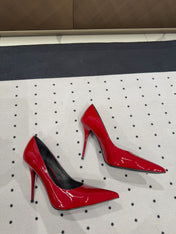 NORMA PUMPS IN RED GLOSSY SHEEPSKIN