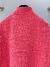 CHANEL 26S SHORT-SLEEVE STAND COLLAR JACKET 889