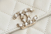 CHANEL 25S KELLY 18 CM IN BEIGE LAMBSKIN