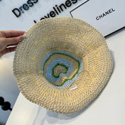 CHANEL 26S CROCHETED STRAW BUCKET HAT 337965