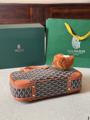 SAINT MARTIN MINI BAG 22 IN BROWN GOYARDINE CANVAS AND CALFSKIN
