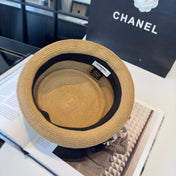 CHANEL 26S BOATER STRAW HAT 338053