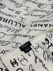 CHANEL 25S SCARF 135 CM IN CASHMERE SILK 943693