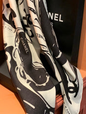 CHANEL 25S SCARF 135 IN CASHMERE 991695