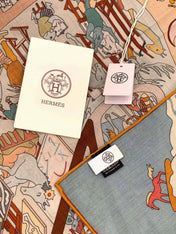 HERMES 26S SCARF 135 IN CASHMERE AND SILK 304250