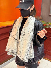 DIOR 26S SCARF 140CM IN CASHMERE SILK 304689