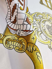 HERMES 26S PRINTED SQUARE SCARF 88 IN SILK 309939