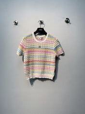 CHANEL 26S SHORT-SLEEVE KNIT TOP STYLE 1107