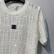 CHANEL 26S SHORT-SLEEVE KNIT TOP STYLE 1084