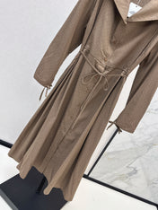 HERMES 26S LONG COAT DRESS 518