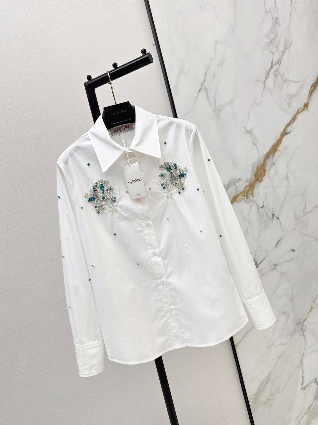 VALENTINO 26S EMBELLISHED SHIRT STYLE 58
