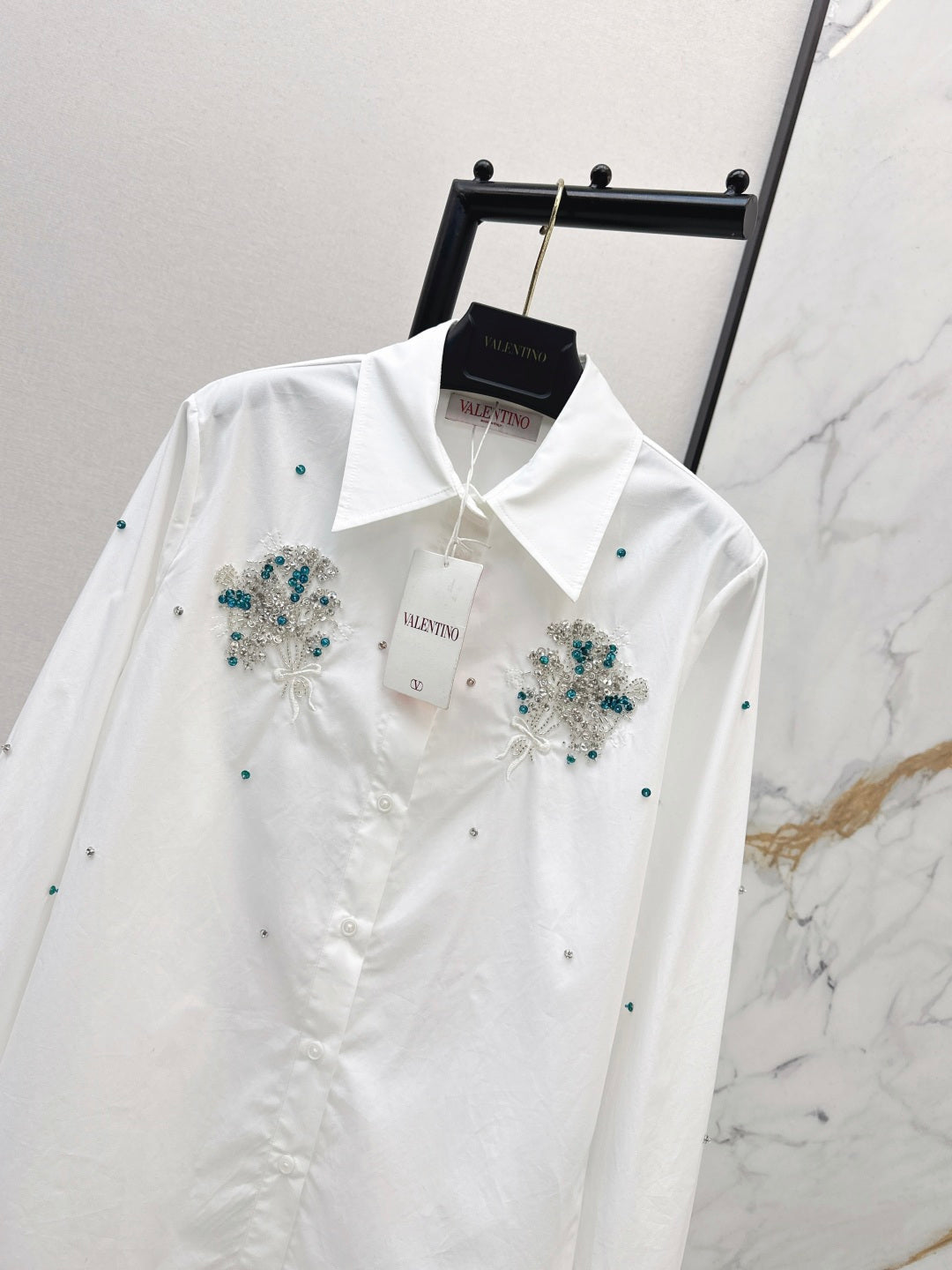 VALENTINO 26S EMBELLISHED SHIRT STYLE 58