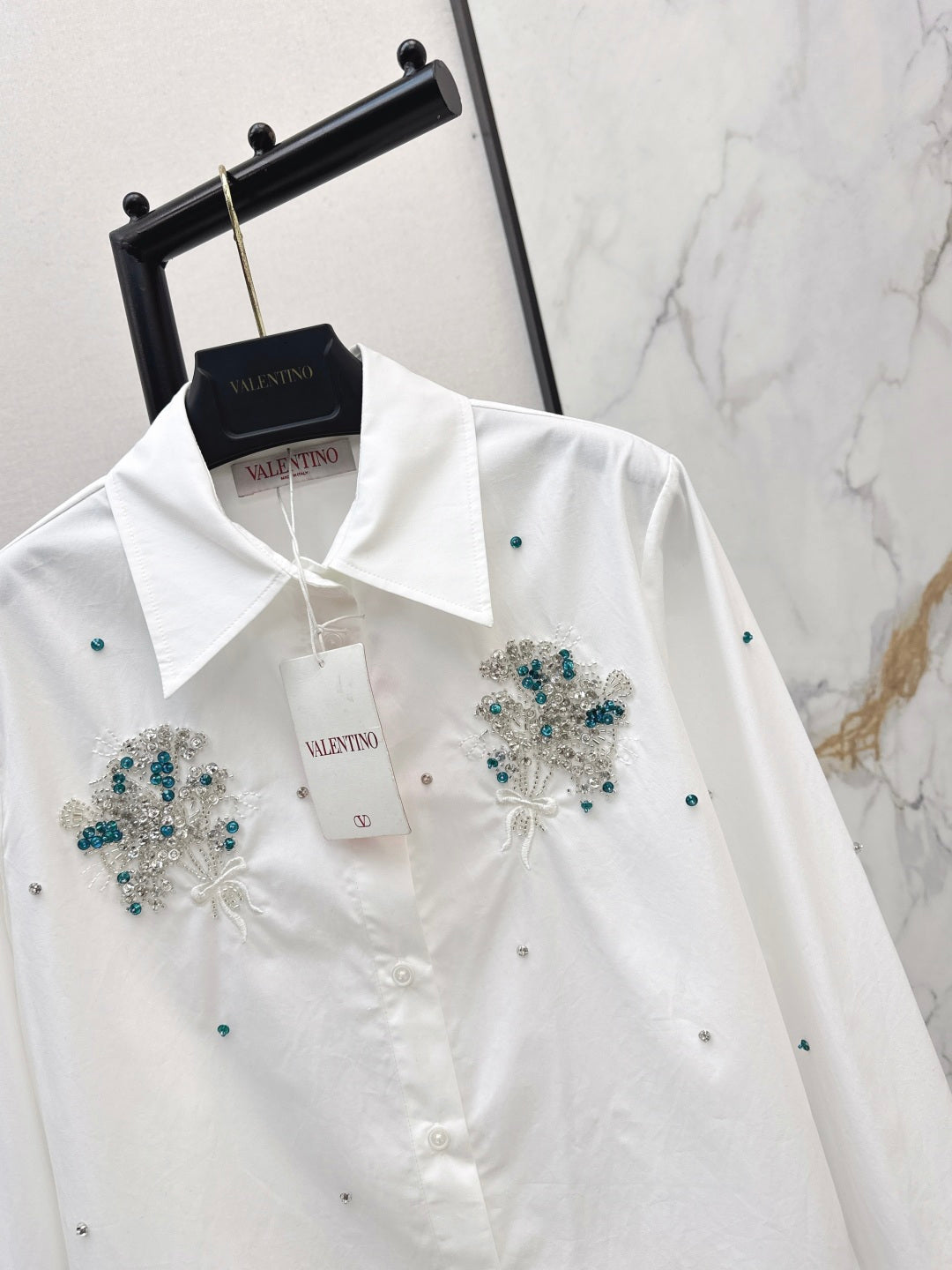 VALENTINO 26S EMBELLISHED SHIRT STYLE 58