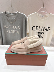 LP 25S SUMMER CHARMS WALK LOAFERS IN WARM TAUPE SUEDE AND FLEECE