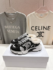 DIOR CHRONO SNEAKER 25S IN BLACK LAMBSKIN AND MESH FABRIC STYLE 4