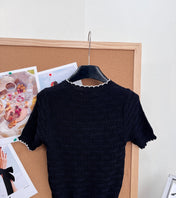 CHANEL 26S SHORT-SLEEVE KNIT TOP STYLE 1147
