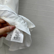 DIOR WHITE RUFFLED SHIRT 264378