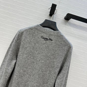 DIOR CASHMERE SWEATER WITH FLORAL EMBROIDERY 276197