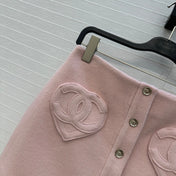 CHANEL 25S A-LINE KNIT MINI SKIRT 347