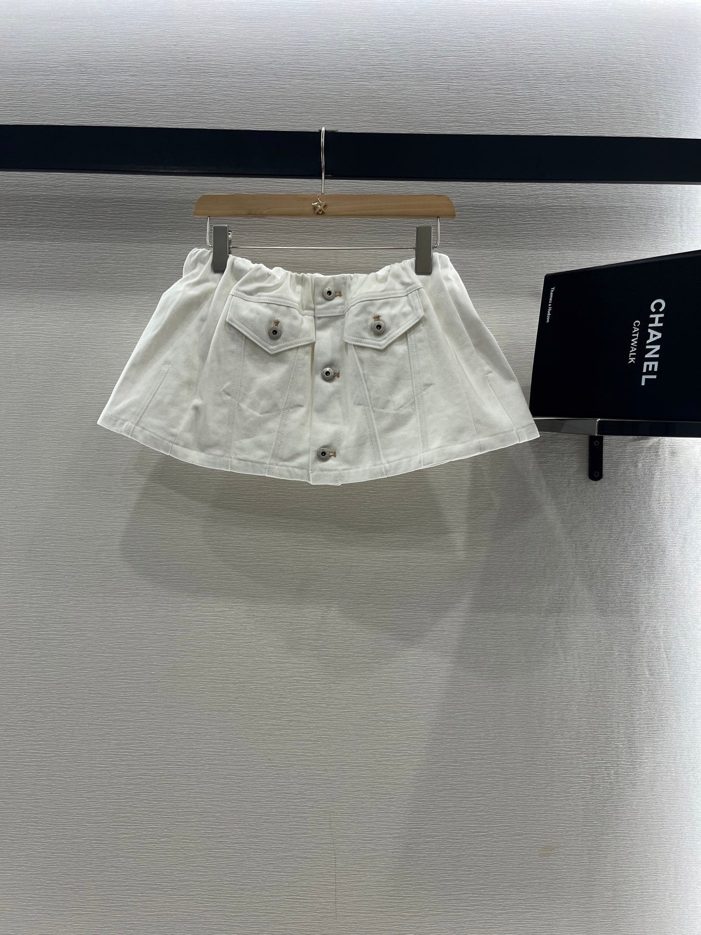 MIUMIU DENIM JACKET AND SKIRT SET 274647