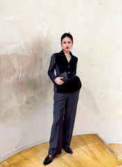 DIOR 25S VELVET BLAZER 677
