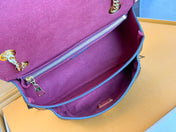 LV 25S CHAIN BAG 24 IN BROWN MONOGRAM CANVAS GOLD HARDWARE
