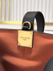 LV 25S LOW KEY ALL IN BB 18 IN BLACK CALFSKIN GOLD HARDWARE