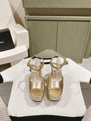 CC HIGH SANDAL GOLDEN CALFSKIN