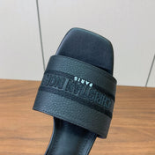 DIOR 25S HIGH-HEEL SANDALS 40 MM IN BLACK CALFSKIN
