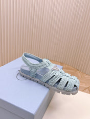 PRA RUBBER FISHERMAN SANDALS SKY LAMBSKIN