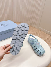 PRA RUBBER FISHERMAN SANDALS SKY LAMBSKIN