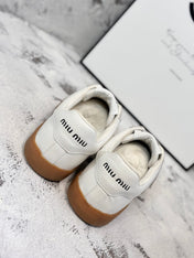 RETRO SNEAKERS WITH RIPTAPE STRAPS IN WHITE SMOOTH LAMBSKIN