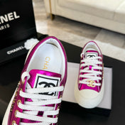 BIG-HEAD COOKIE SHOES IN MAGENTA PURPLE LAMBSKIN