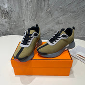 HEROS SNEAKERS OLIVE GOATSKIN