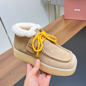 CHUKKA BOOTS IN BEIGE SUEDE WITH WOOL LINING