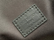 LV 25S STEAMER BAG 18 IN BROWN MONOGRAM MACASSAR CANVAS AND CALFSKIN