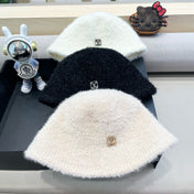 BUCKET HAT IN BEIGE RABBIT FUR 404832