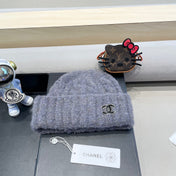 BEANIE HAT IN COOL GRAY WOOL 413327