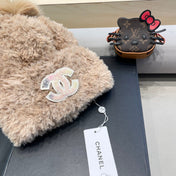 BEANIE HAT IN CAMEL BEIGE SOLF FLEECE 419713