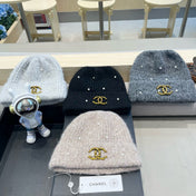 BEANIE HAT IN SHARK GRAY WOOL 430083