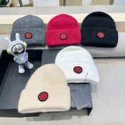 BEANIE HAT IN BEIGE WOOL AND RABBIT FUR 433474