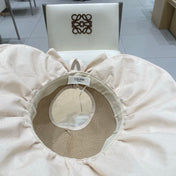 WIDE BRIM HALF HEAD HAT MODEL 650678 IN DARK BEIGE MESH FABRIC