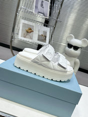 PRA STRAP SANDALS 55MM IN WHITE CALFSKIN