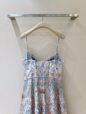 ZIMMERMANN 26S PATTERNED SPAGHETTI STRAP DRESS STYLE 73