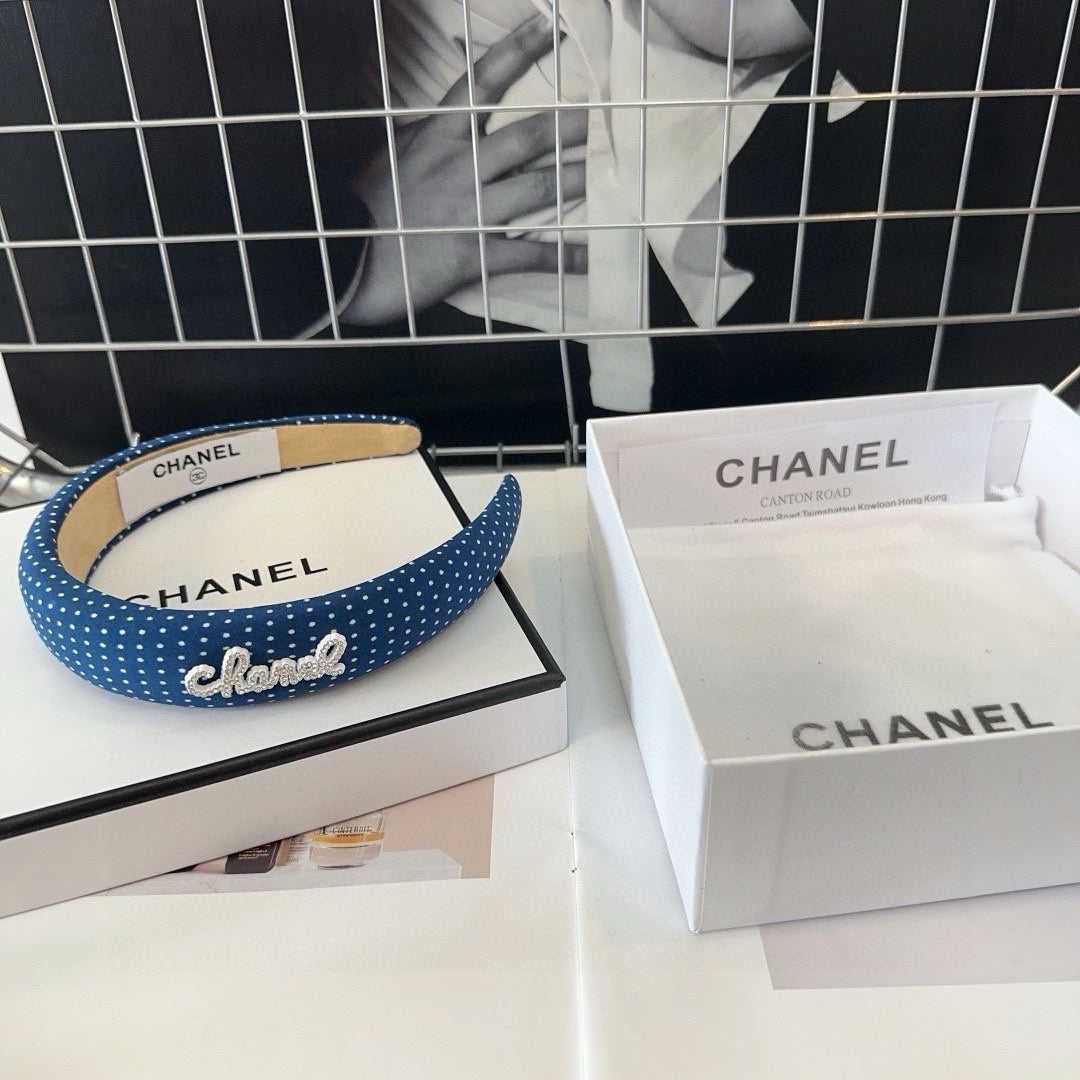 NAVY BLUE FABRIC HAIRBAND 423659