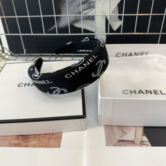 BLACK MONOGRAM FABRIC HAIRBAND 432882