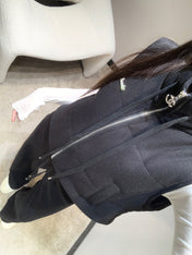 CHANEL 25S KNIT BLAZER AND DRAWSTRING PANTS SET 387